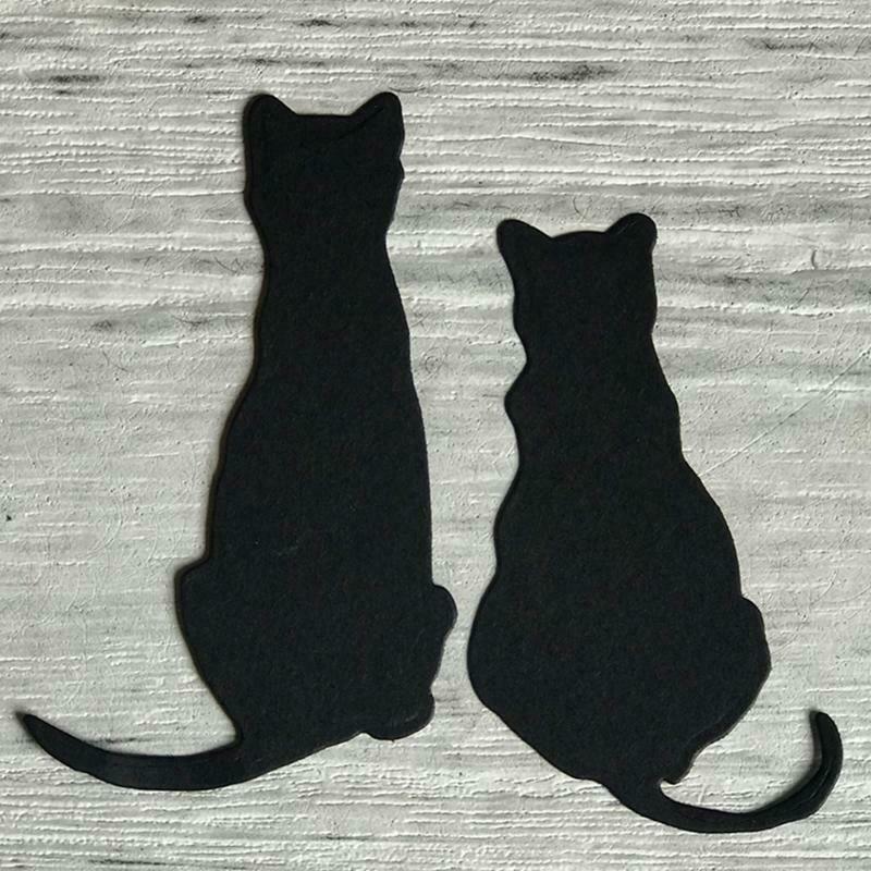 Cats Metal Cutting Dies Stencil Scrapbooking DIY Album Stamp Paper Card Mold