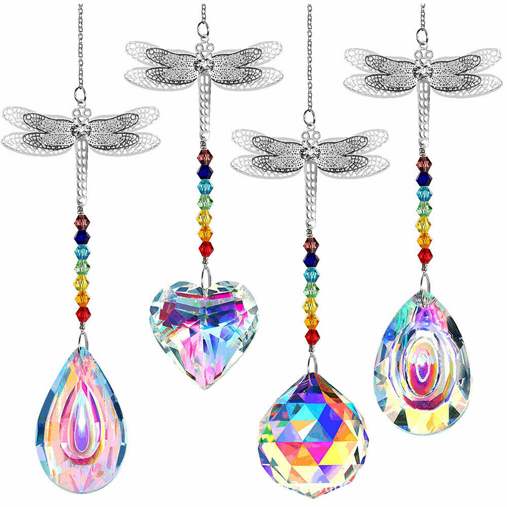 Crystal Chandelier Pendant Ornaments Prism Sun Catcher Home Garden Hanging Decor
