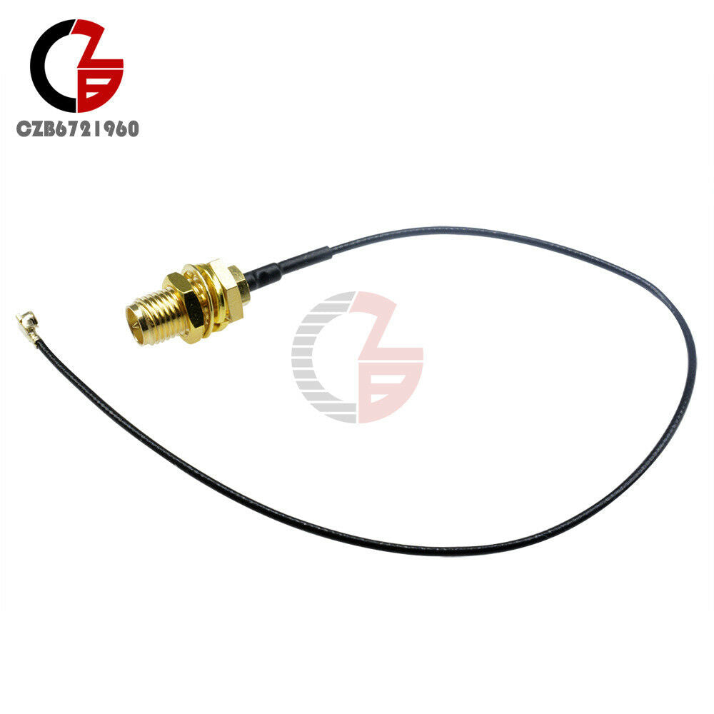 2PCS Mini Pci U.Fl To RP-SMA Antenna Router Mod Kit Wifi Connector Pigtail Cable
