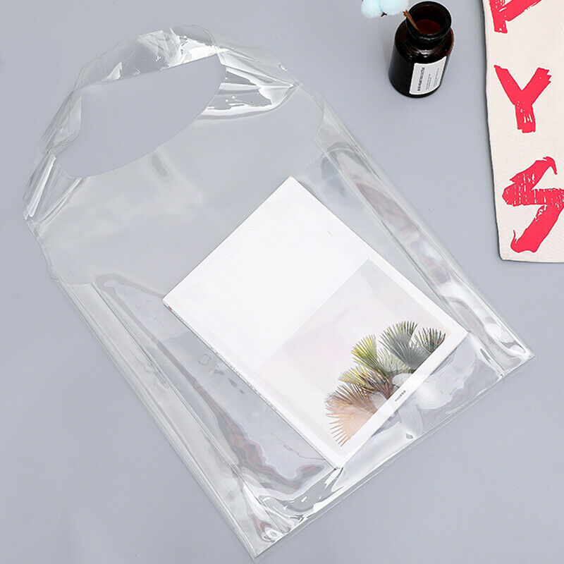 Clear Tote Bag PVC Transparent Handbag Shoulder Shopper Travel Makeup Bag
