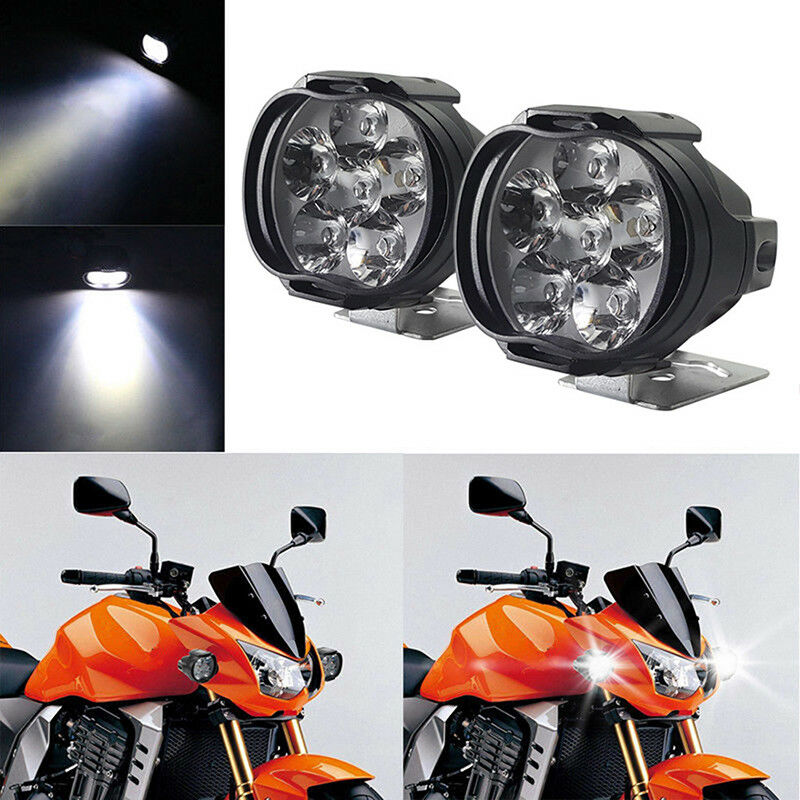 6LED Motorcycle Headlight Spot Lights Head Lamp LED Front DC12V Driving Hot S Fx