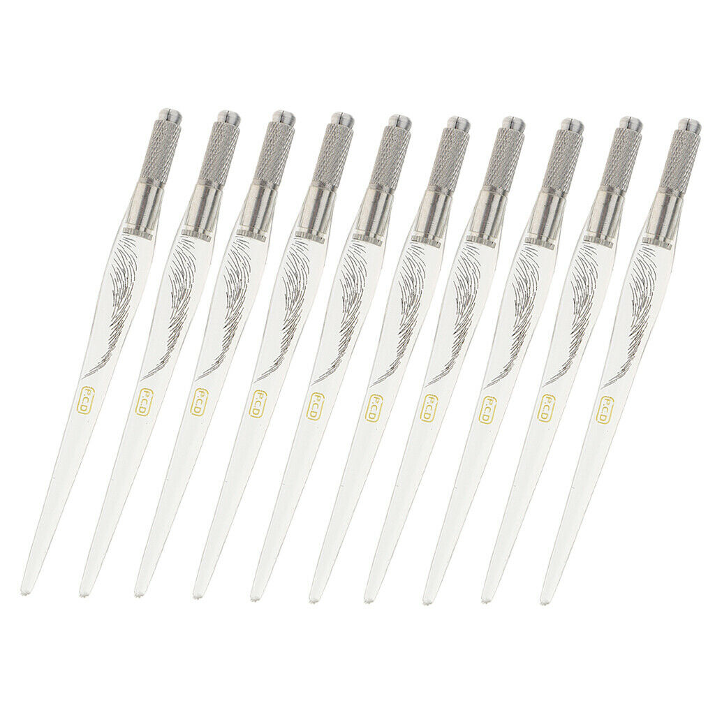 10x Lightweight Salon Eyebrow Lip Line Body Art  Pens Supplies Clear