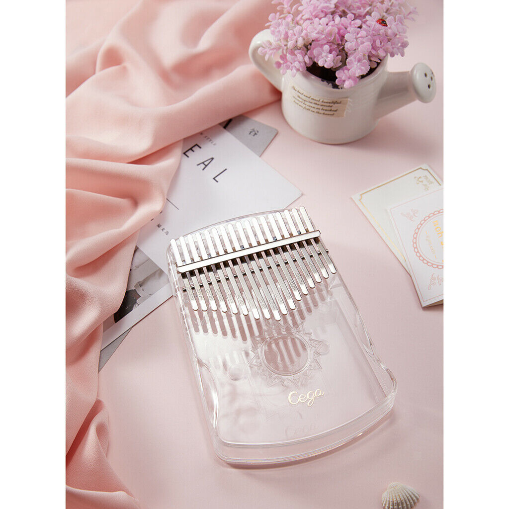 Clear 17-Key Kalimba Mbira Thumb Piano Musical Gift Hobbyists Party Clear