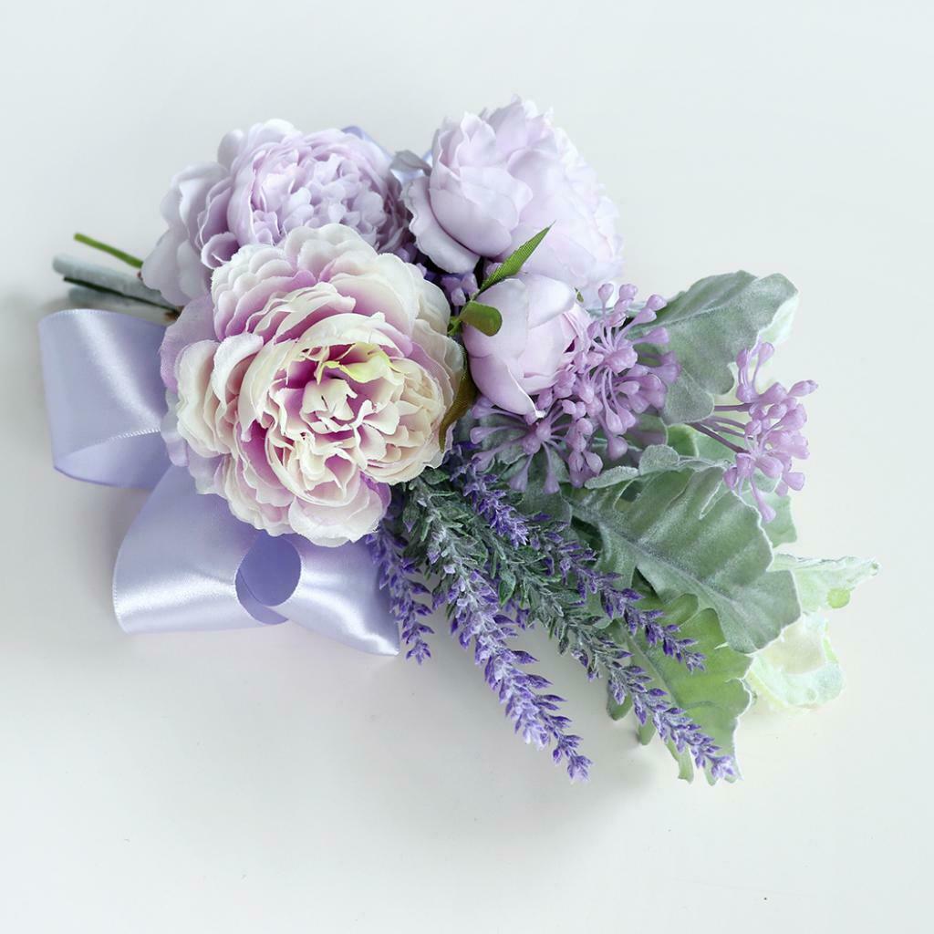 Romantic Artificial Chair Back Flower Bouquet Bridal Flower Wedding Decor