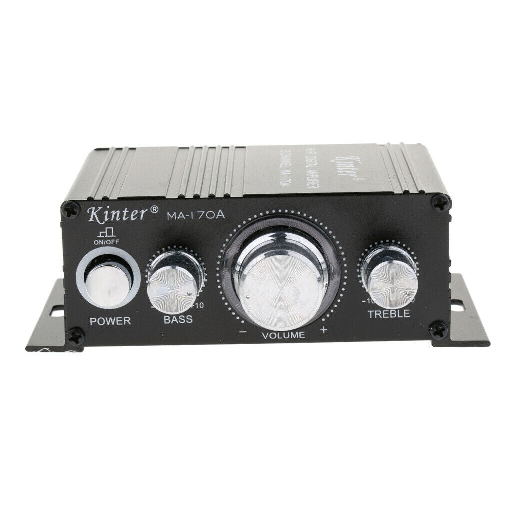 Bluetooth Hi-Fi Stereo Digital Amplifier Audio with Treble/Bass Tone Control,