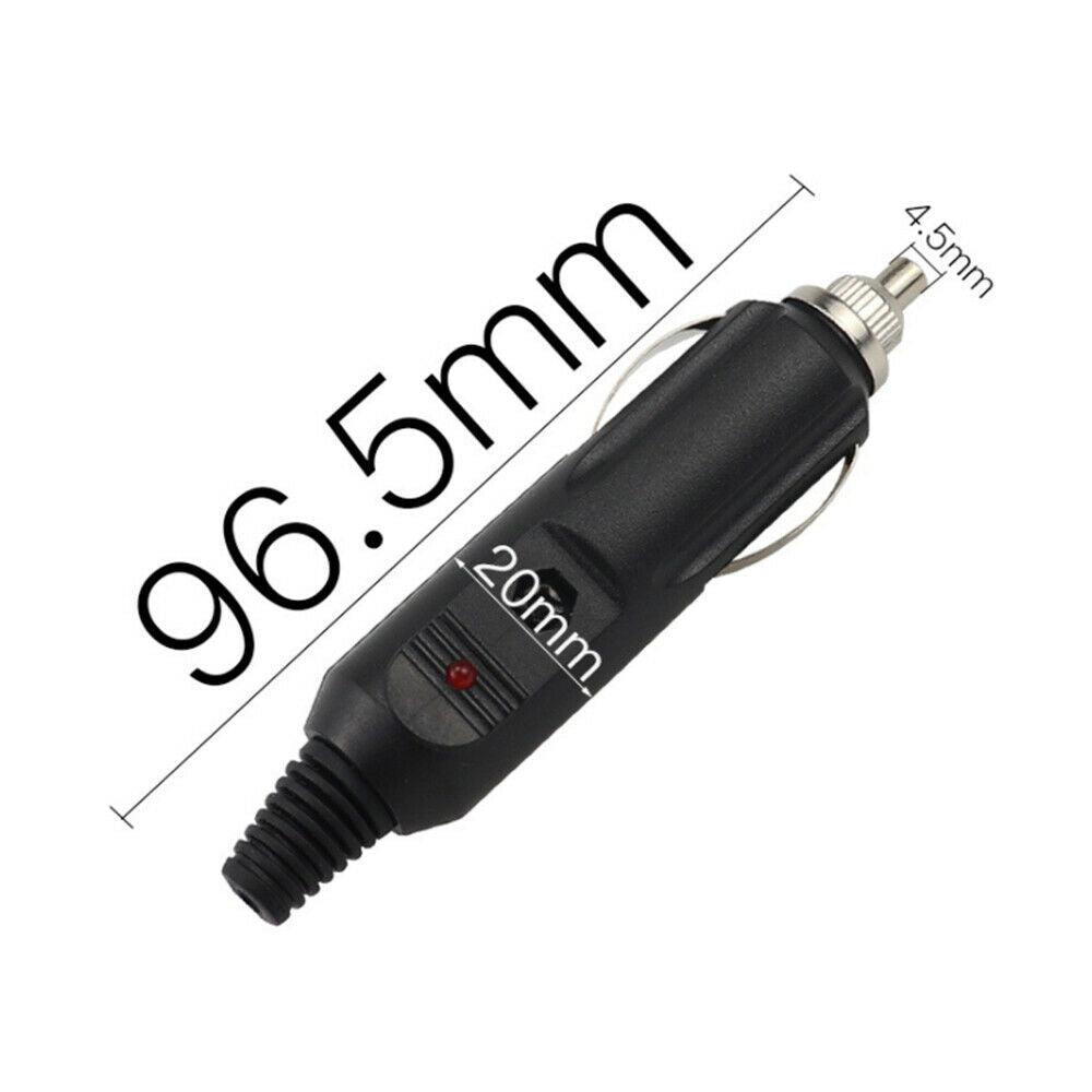 12V/24V 3A  Male Cigarette Lighter Socket Converter Plug Car Accessory