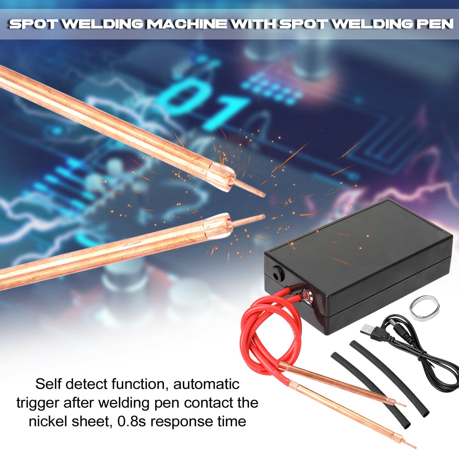 Spot Welder DIY Mini Spot Welding Machine with Welding Pen for 18650 Battery