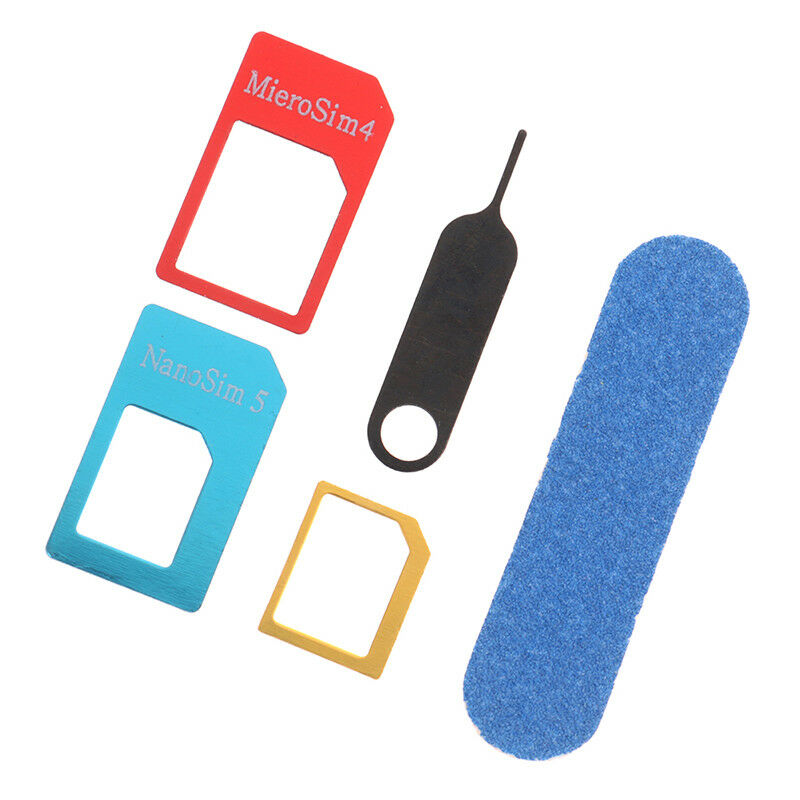 5 in 1 nano a micro e standard scheda sim adattatore for phone BX JCA TdJCAU Tt