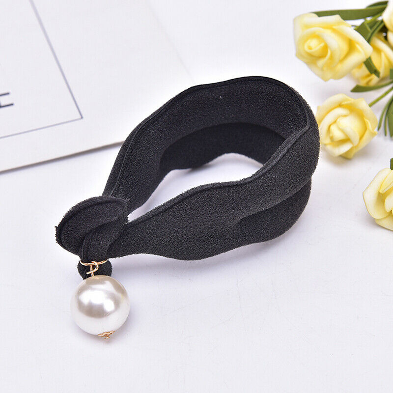2PCS Magic Sponge Clip Foam Donut Hair Styling Bun Curler Maker Ring TwistBDAU