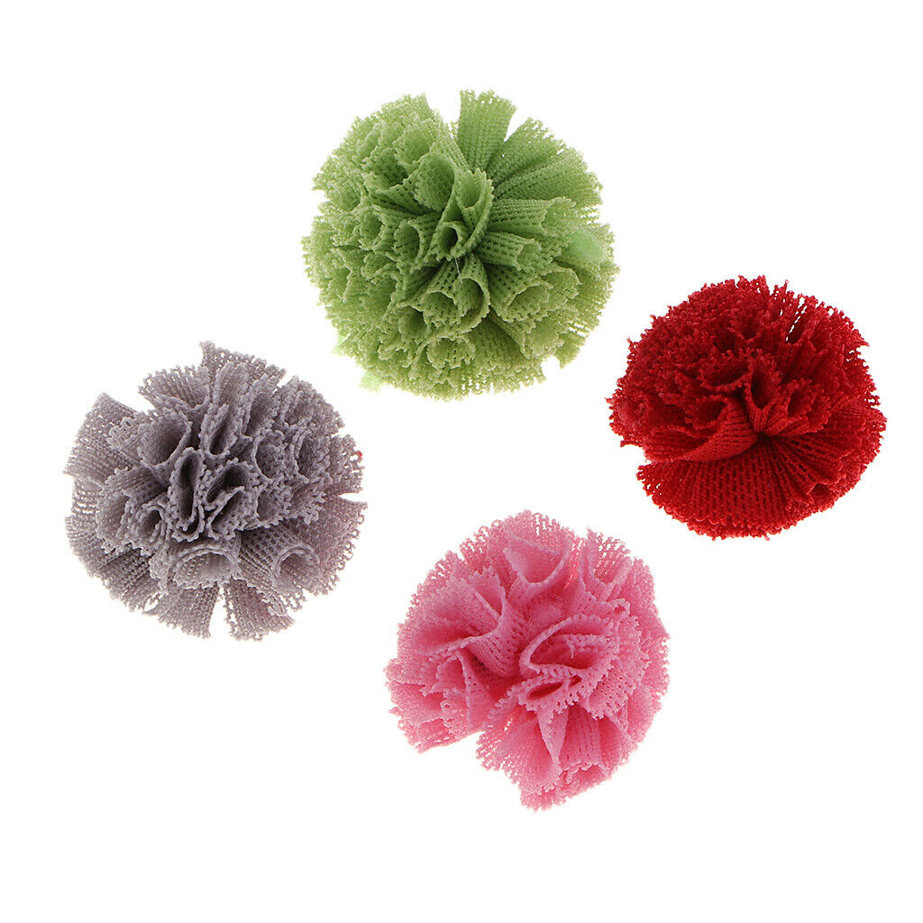 Packs of 50 Multi Color Tulle Pom Poms for Classroom Kindergarten Handmade