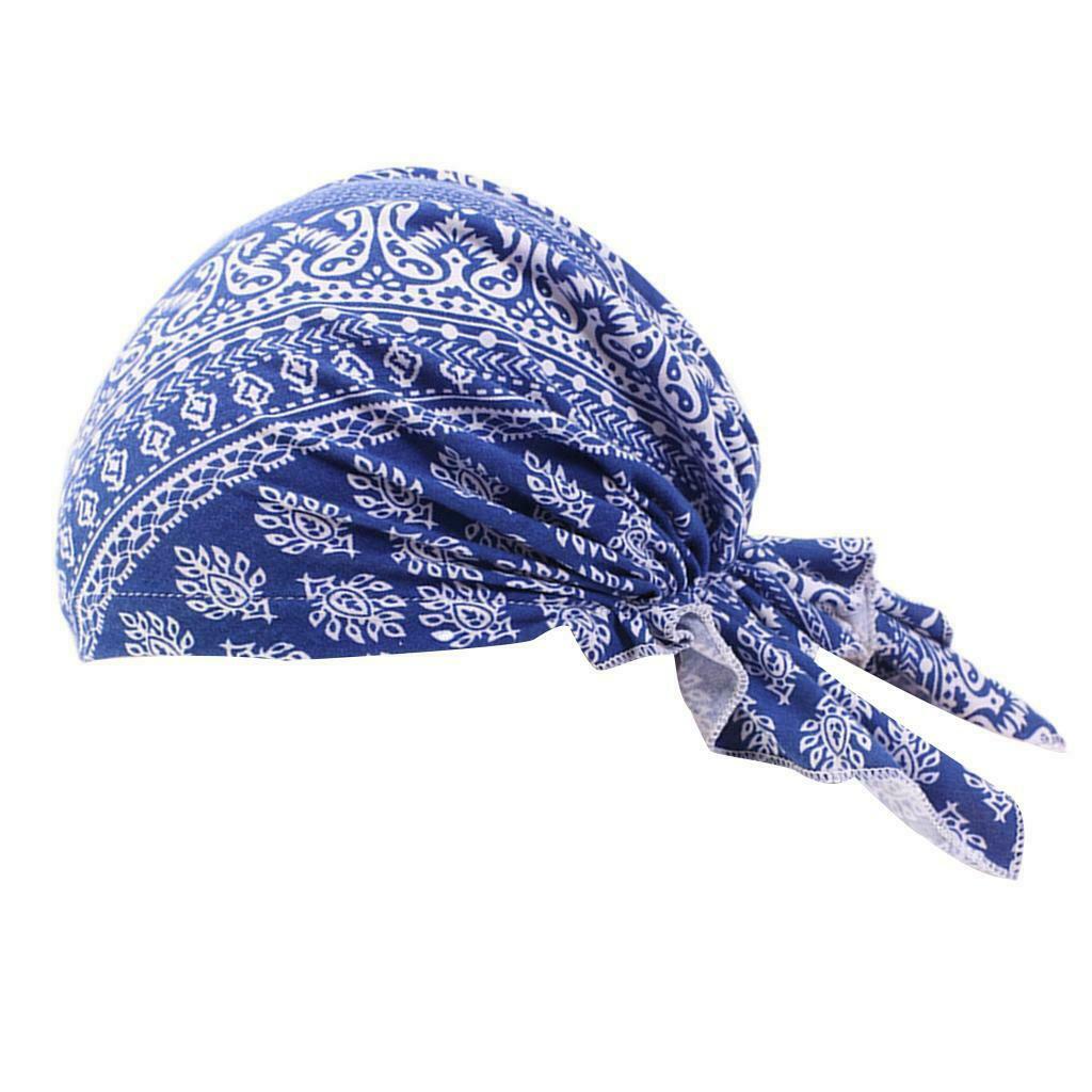 Muslim Women Chemo Cap Headscarf Cover Headwear Bandana for Hair Loss, Red