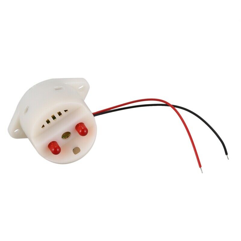 DC 6-24V 30mA 2 Wire Industrial Red LED Flash Alarm Buzzer Siren 90dB M2B4B4
