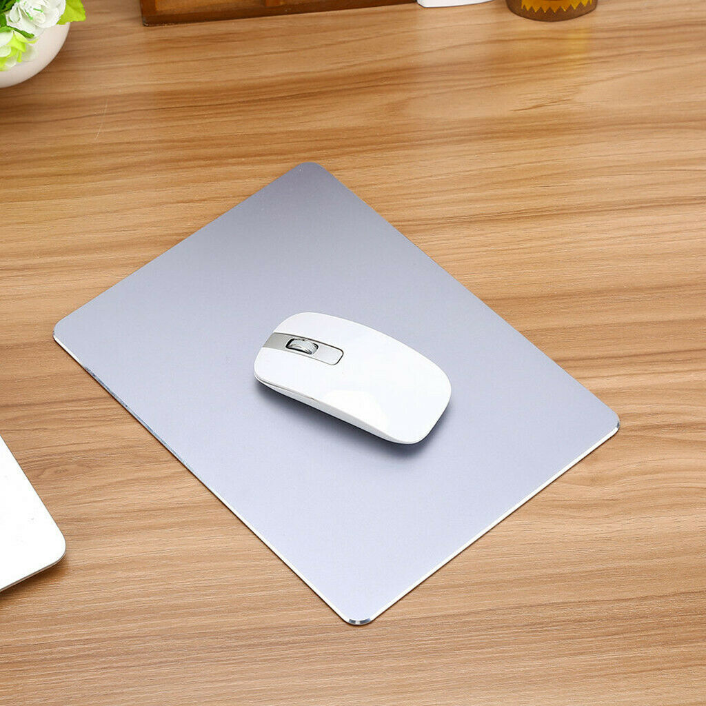 Aluminum Alloy Mousepad Office Game Super Smooth Mouse Wrist Pad Sliver