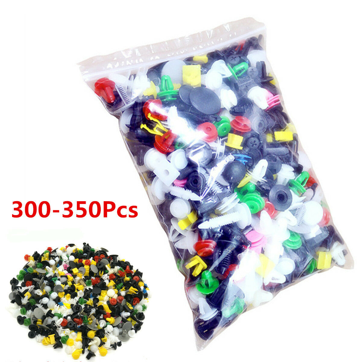 300-350Pcs Universal Car Bumper Clips Retainer Rivet Door Panel Fender Liner Kit