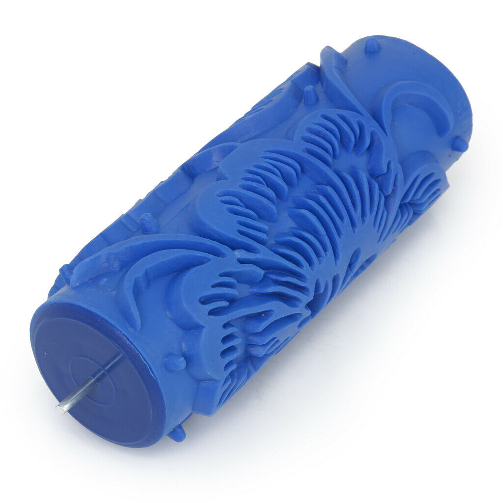 15cm Paint Roller DIY Wall Painting Embossed Pattern Paint Tool Decor Blue