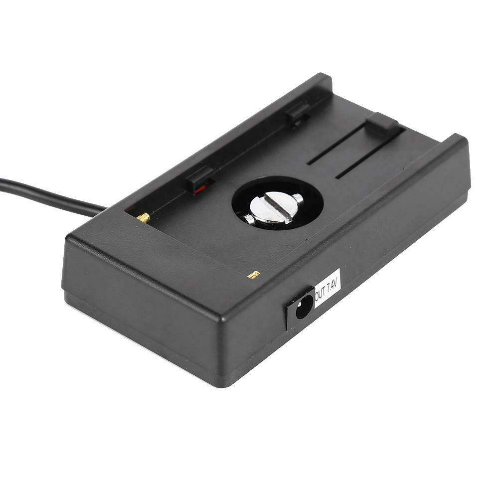 Battery Adapter Buckle Plate w/7.4V DC5.5 2.1mm Plug for Sony NP-F Series @