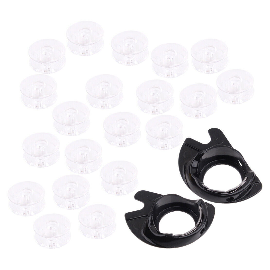 2pcs Bobbin Cases 20-Bobbins fit for SINGER Drop In Bobbin Sewing Machine 421326