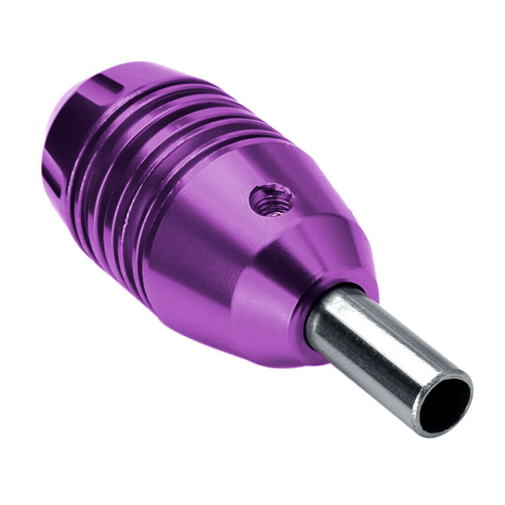 Aluminum Alloy Self Lock Tattoo Machine Tube Handle Grip Handle Bar Purple