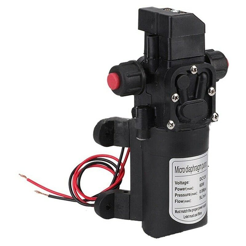 12V Electric Diaphragm Water Pump Mini DC Automatic Switch High Pressure Car WC3