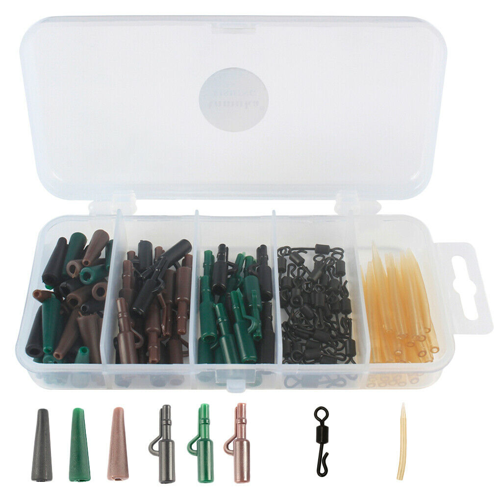 120pcs Carp Accessories  Quick Change Swivels Anti  Sleeves