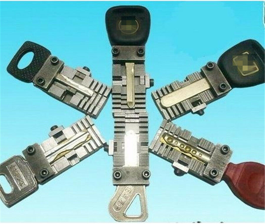 2x Cutting Clamp Fixture Tool For Special Car&Household Lock Key Locksmith Tool