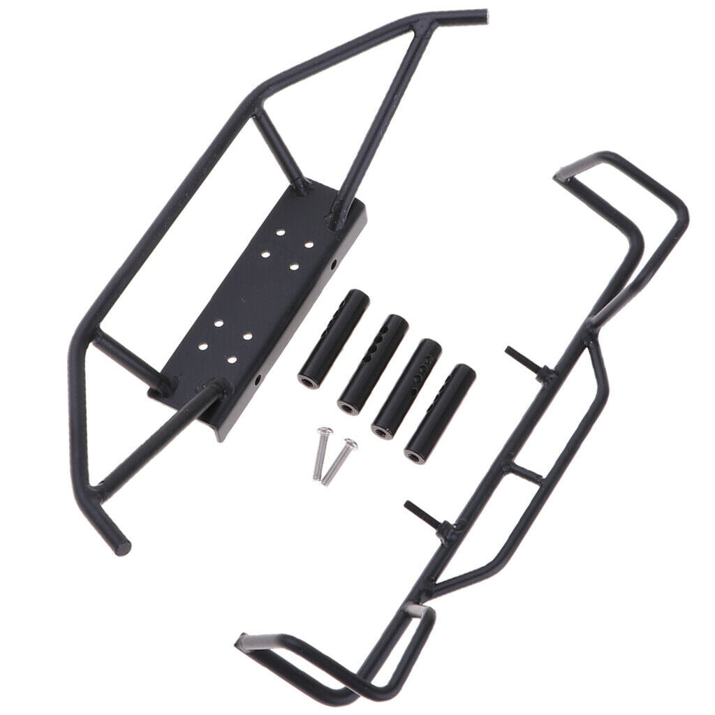 1 Set of Metal Bumpers Front And Rear for 1/10 RC Truck Rock Crawlers