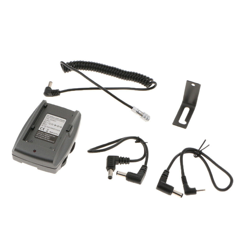 Power Supply Cable for BMPCC Camera Battery Pack Plate Adapter 12V Voltage