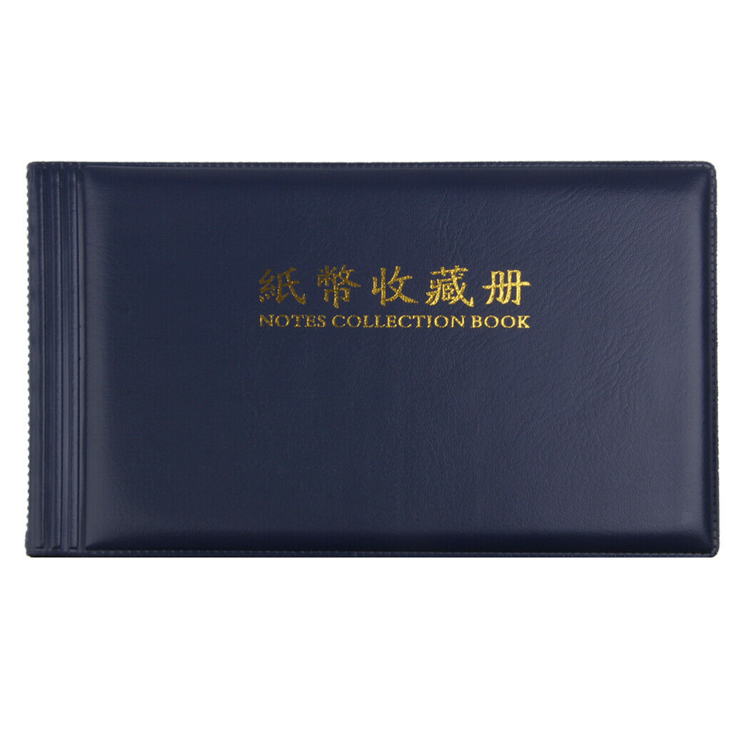 2PCS 30 Notes Pages Banknote Currency Coins Paper Money Pocket Collection Album
