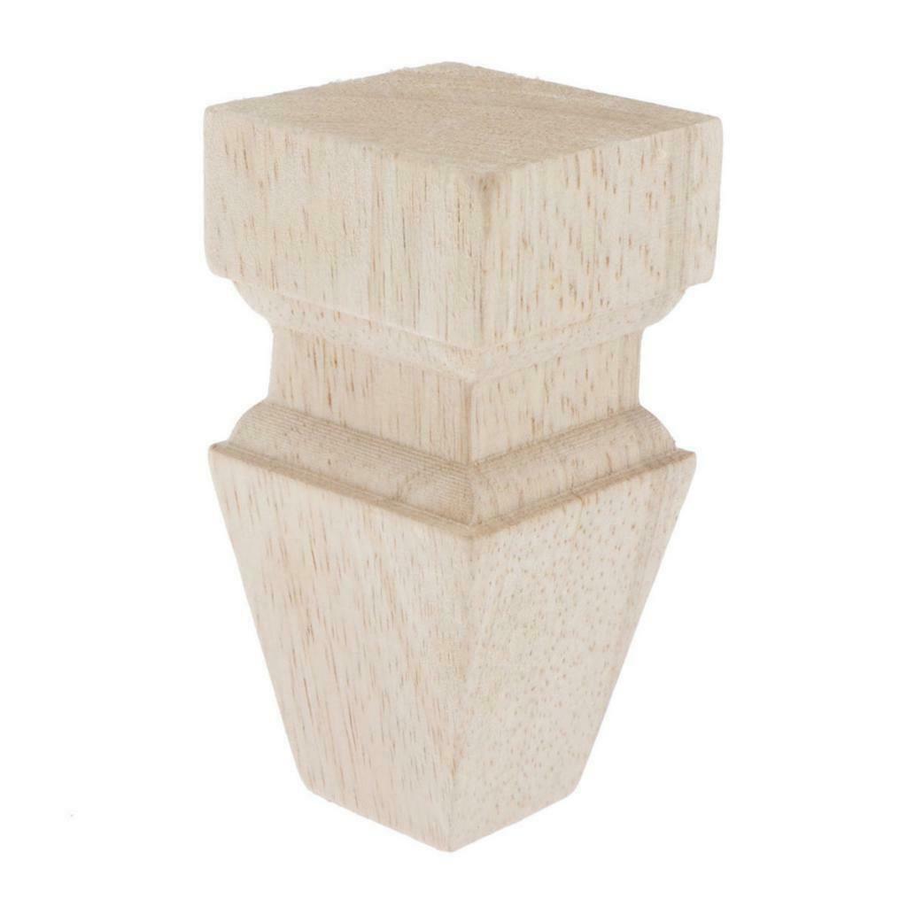 6pcs/pack Wooden Sofa Legs 4" Furniture Feet for Couch Bench Chair Table