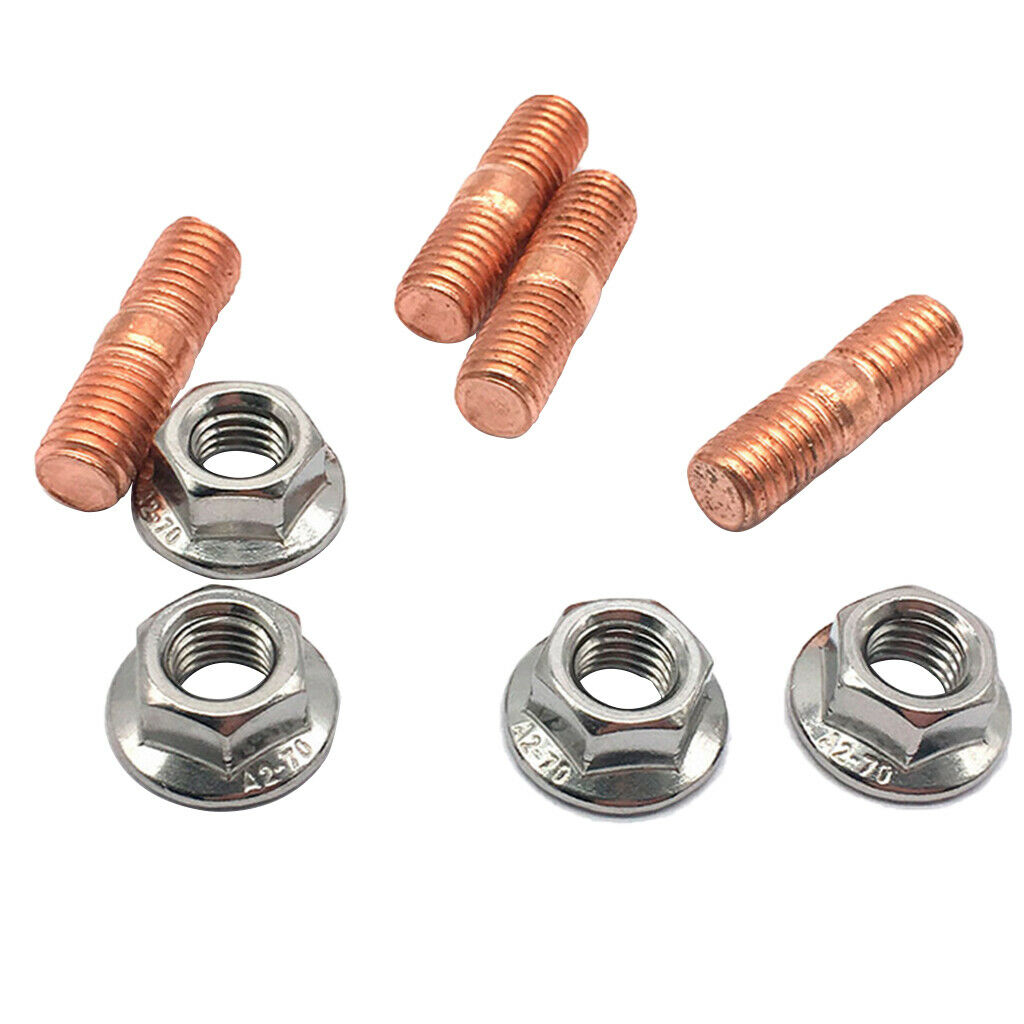 M10x1.5 Threaded  Studs Kit Flange Nuts High Strength T3 T4 T6