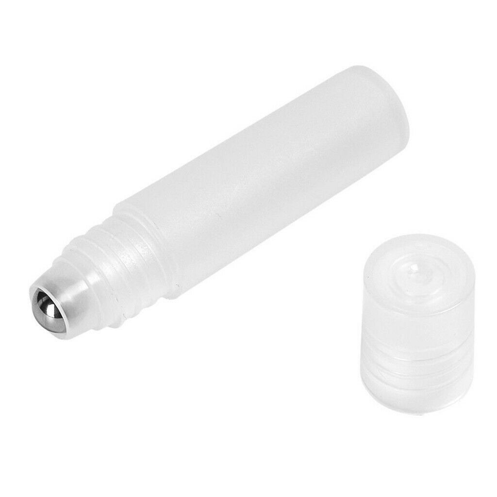 Pack of 10x 5ml Clear Empty Roller Ball Aromatherapy Roll-on Bottles Containers