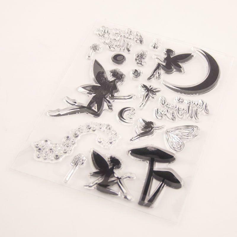 Angel Seal Stamp With Cutting Dies Stencil Set DIY Scrapbooking Embossing Album