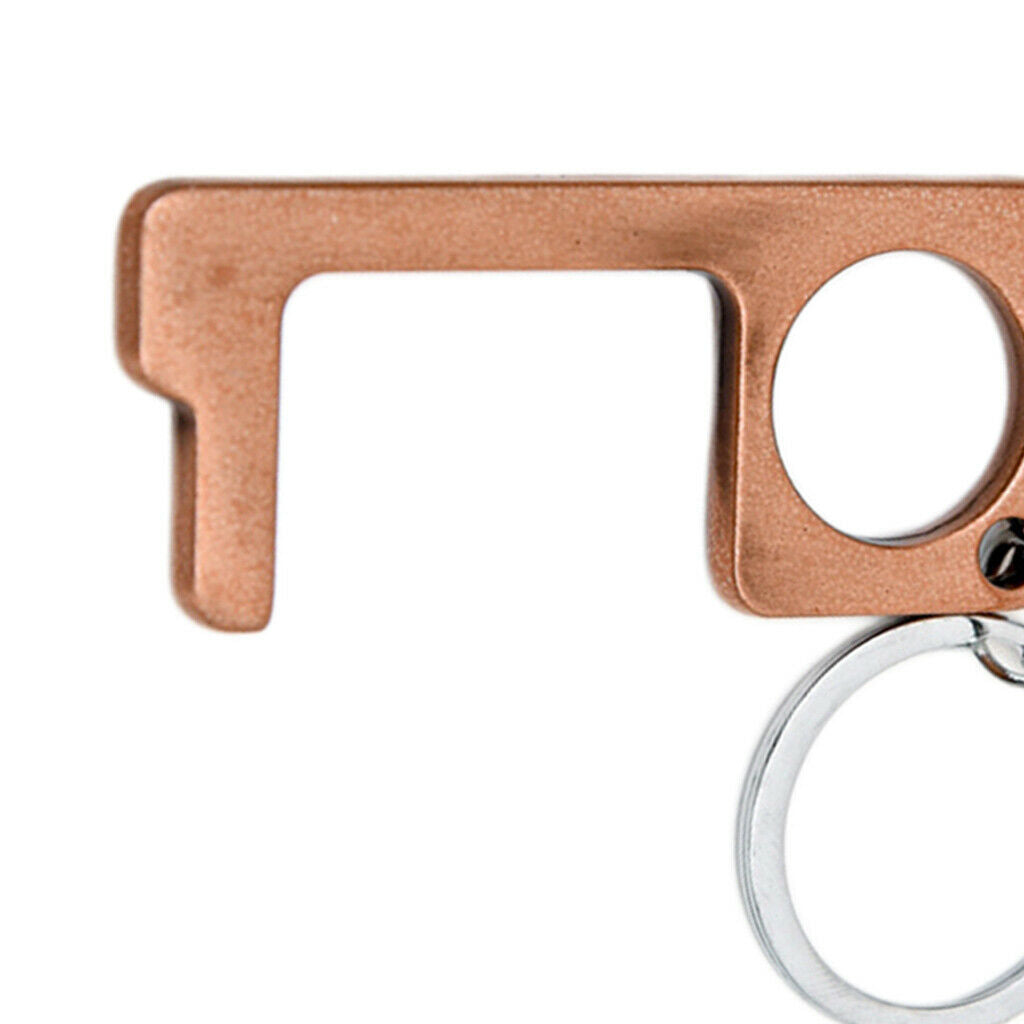 No Touch Open Door Elevator Press Stick Keychain Prevent Contacting Copper