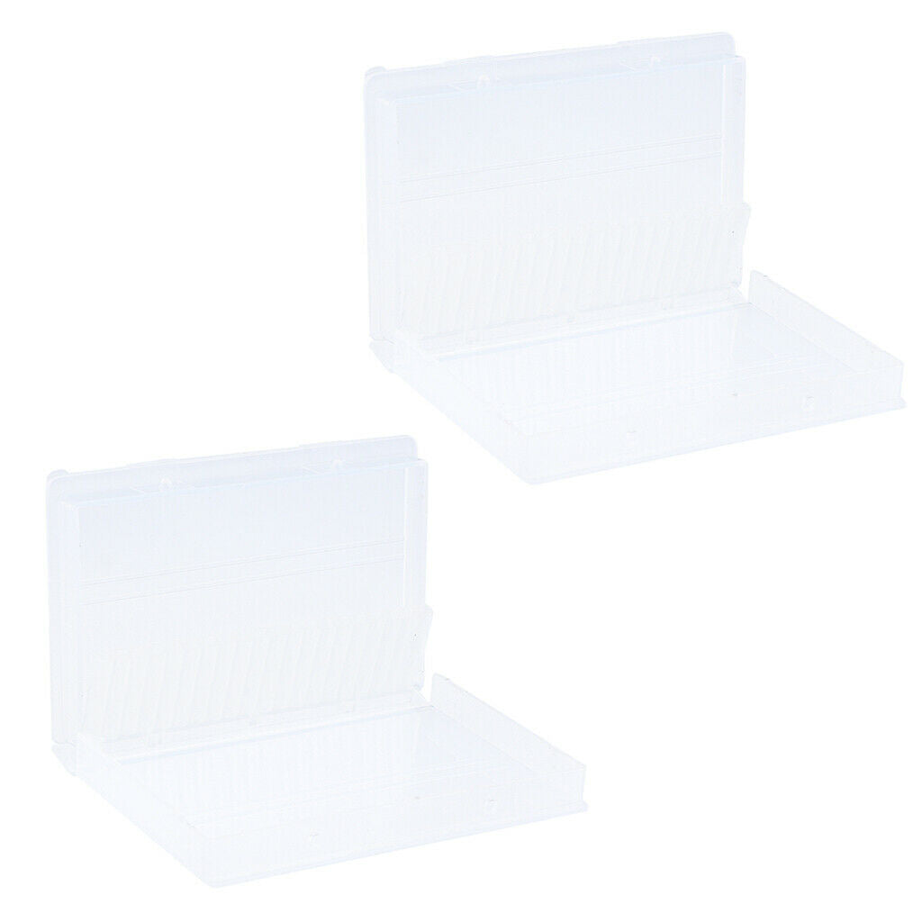 20 Holes Nail Drill Bits Holder Stand Organizer Case Manicure Display Box 2x