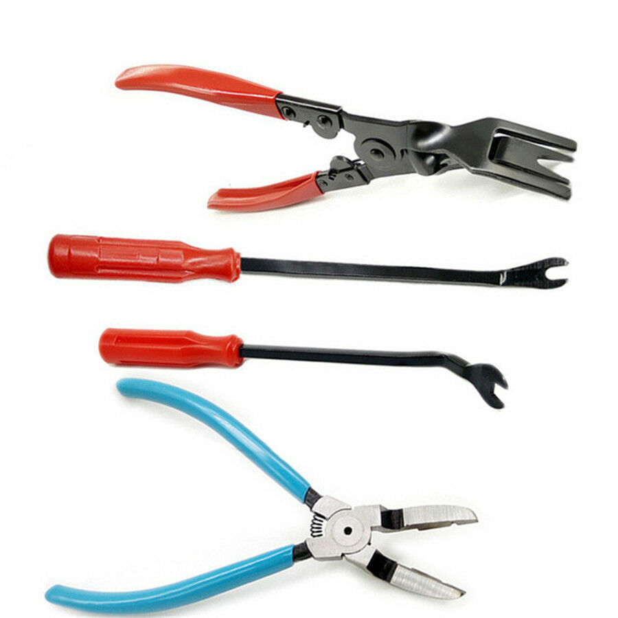 4 Pcs/Set Pliers Crowbar Remover Tool Kit For Car Interior Panel or Household