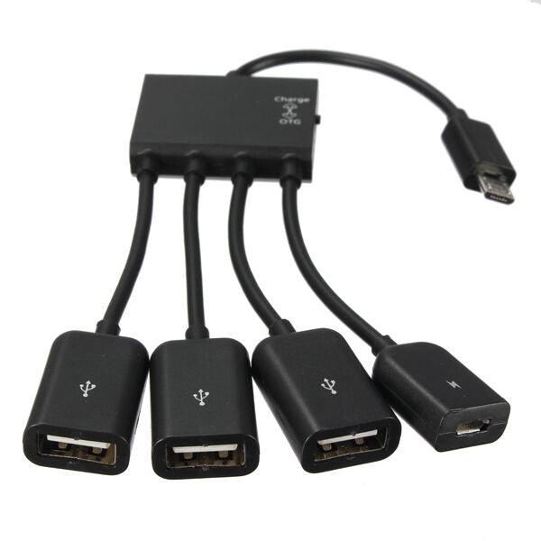 Micro USB Data Power Charging OTG Hub Cable For Android Tablet Phone  OTG Hub