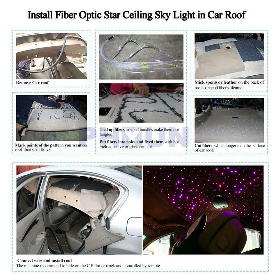 12V APP Control Car Decorative Ceiling Atmosphere Light 16W RGBW LED 17 Colors