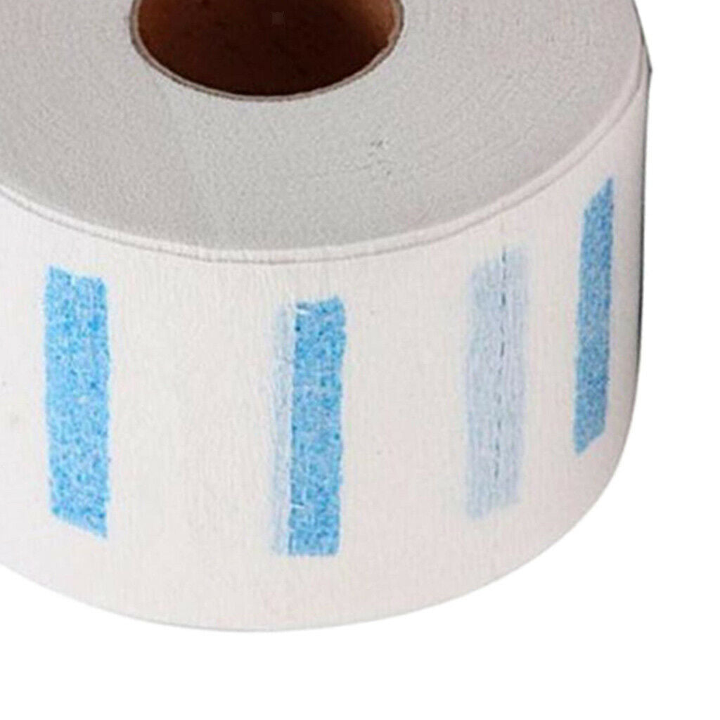 5x Neck Ruffle Roll Paper Disposable Haircut Collar Hair Salon Accs white