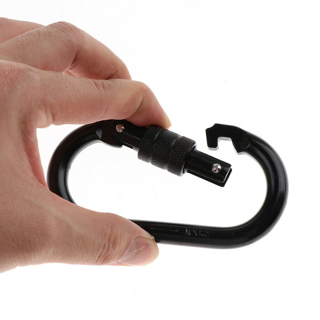 1pc 25KN Heavy Duty Climbing Carabiner Clip Rappelling Gear Rigging Outdoor