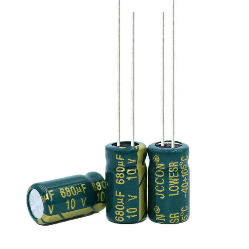 50pcs 10v680uf Aluminum electrolytic capacitor Power adapter inverter 6x12mm