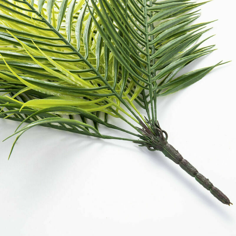 Artificial Palm Leaves Tall Green Tropical Foliage Room Garden Decor