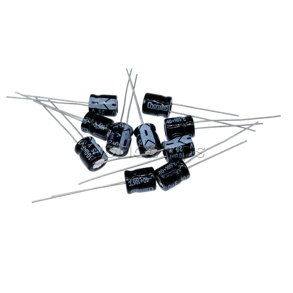 30PCS 25V 100uF 25V NCC SMG 6.3x11mm Aluminum Electrolytic Capacitor