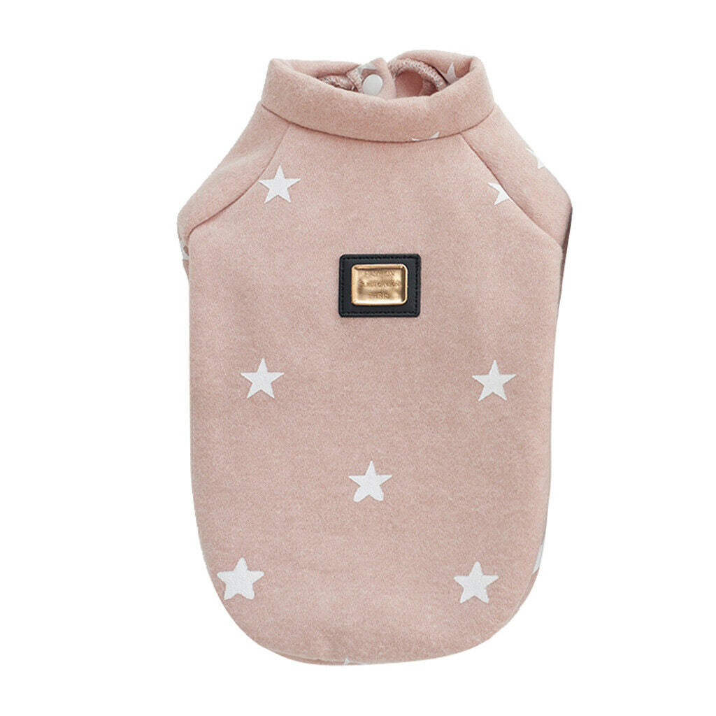 Pet Cloth for Dog Cat Puppy Hoodies Coat Winter Sweatshirt Warm Pink M