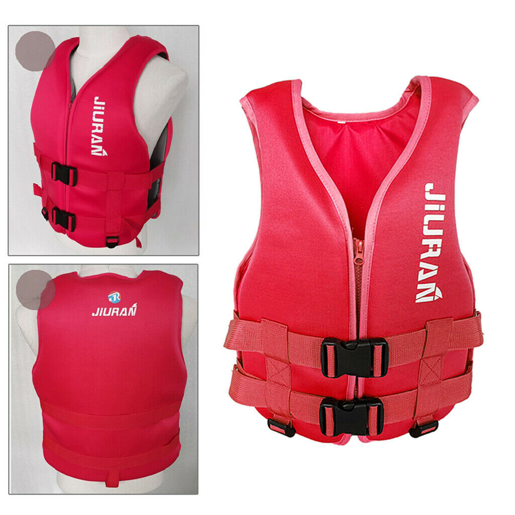 2X Fishing Life Jacket Vest Neoprene Buoy Aids Floatation Device   Red S