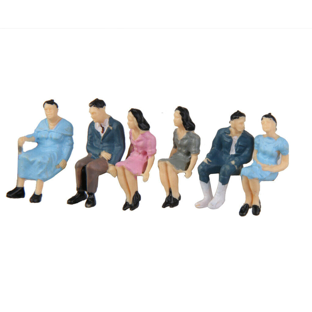 1:42 Railway Painted Diorama People Female Male Park Layout Different Poses