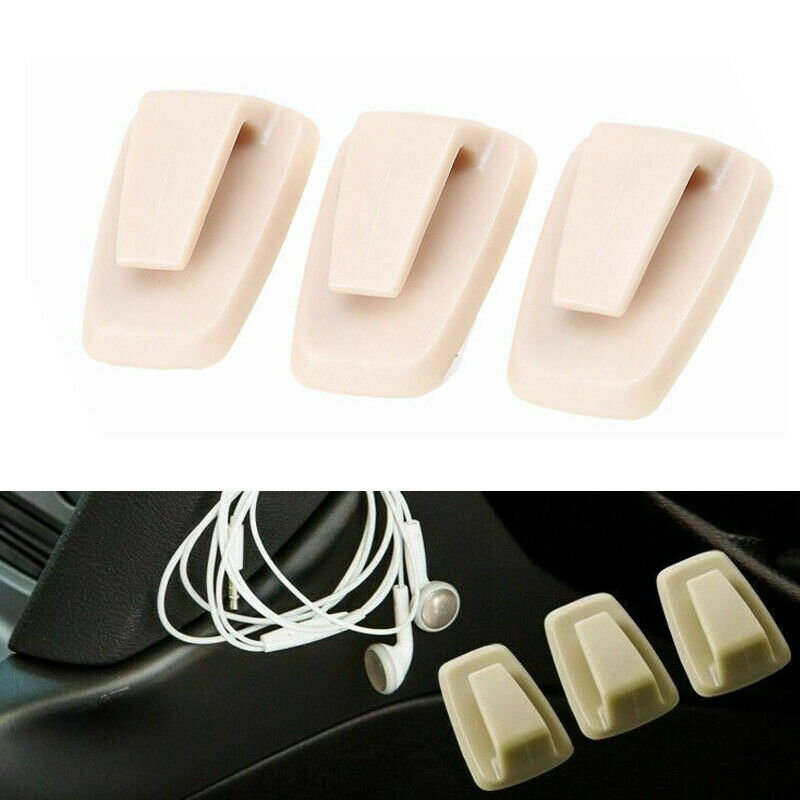 3Pcs Car Seat Headrest Hook Backseat Purse Hanger Bag Cloth Hanging Holder Set