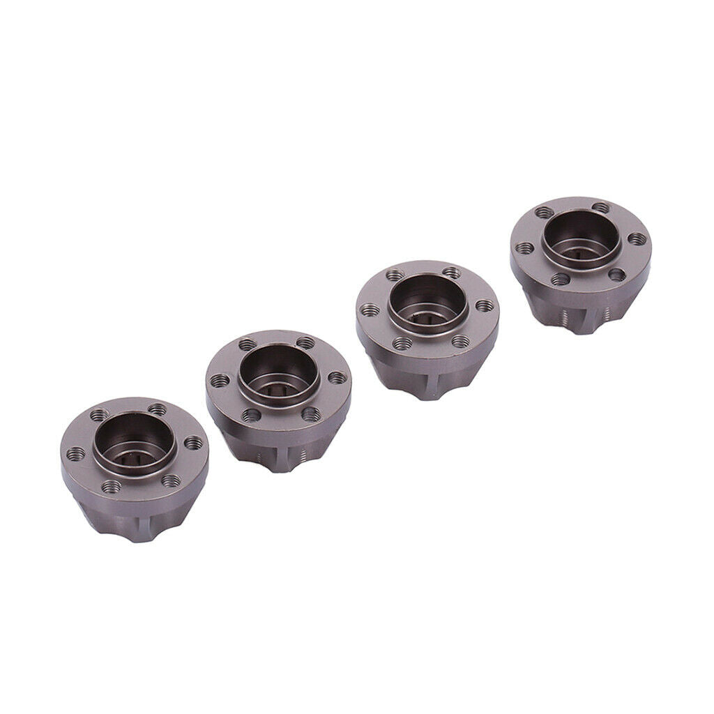 12mm Wheel Hex Rim Hub Drive Adapter for 1/10 Axial SCX10 TRX4 D90 Titanium