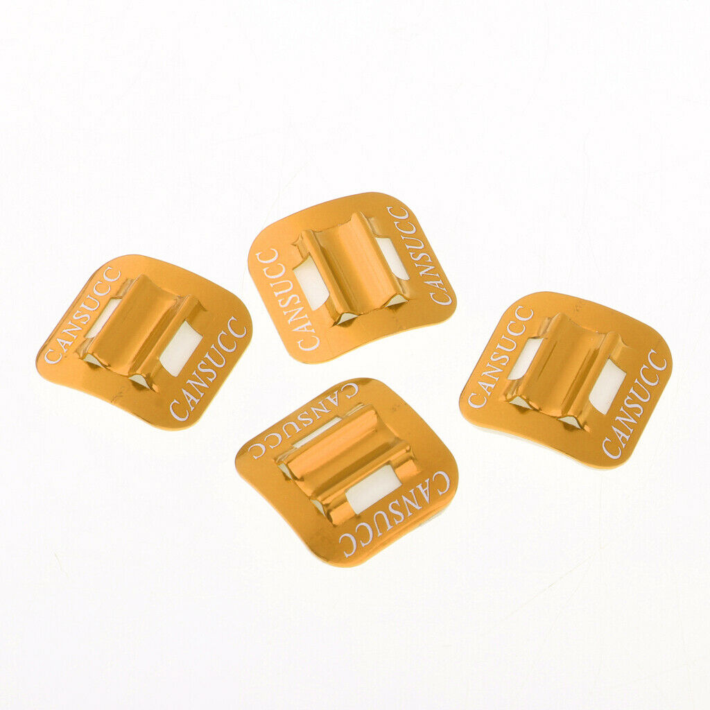 4 Sets Bicycle Brake Line Fixing Clips Mountain Bike Wire Holder Yellow