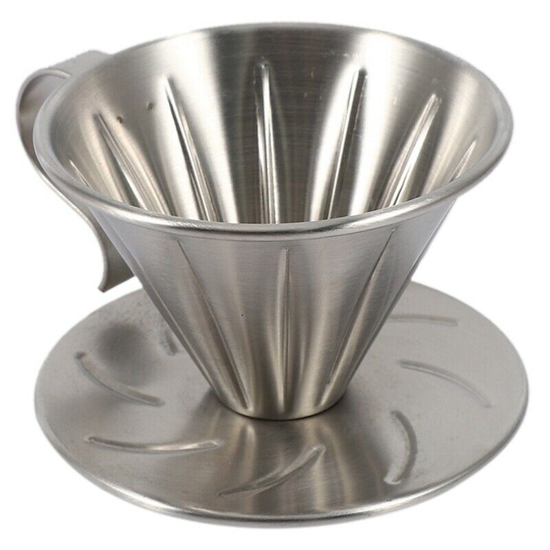 Stainless Steel Pour over Coffee Dripper Brewer Cone Filter Coffee Maker with J5