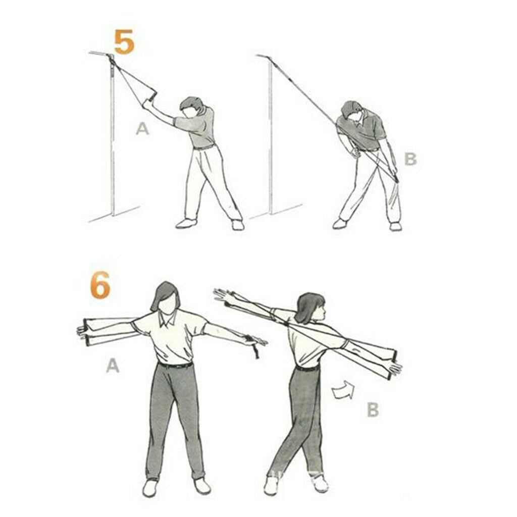 Exercise Resistance Bands Pull Up Rope Golf Swing Training Aids for Fitness